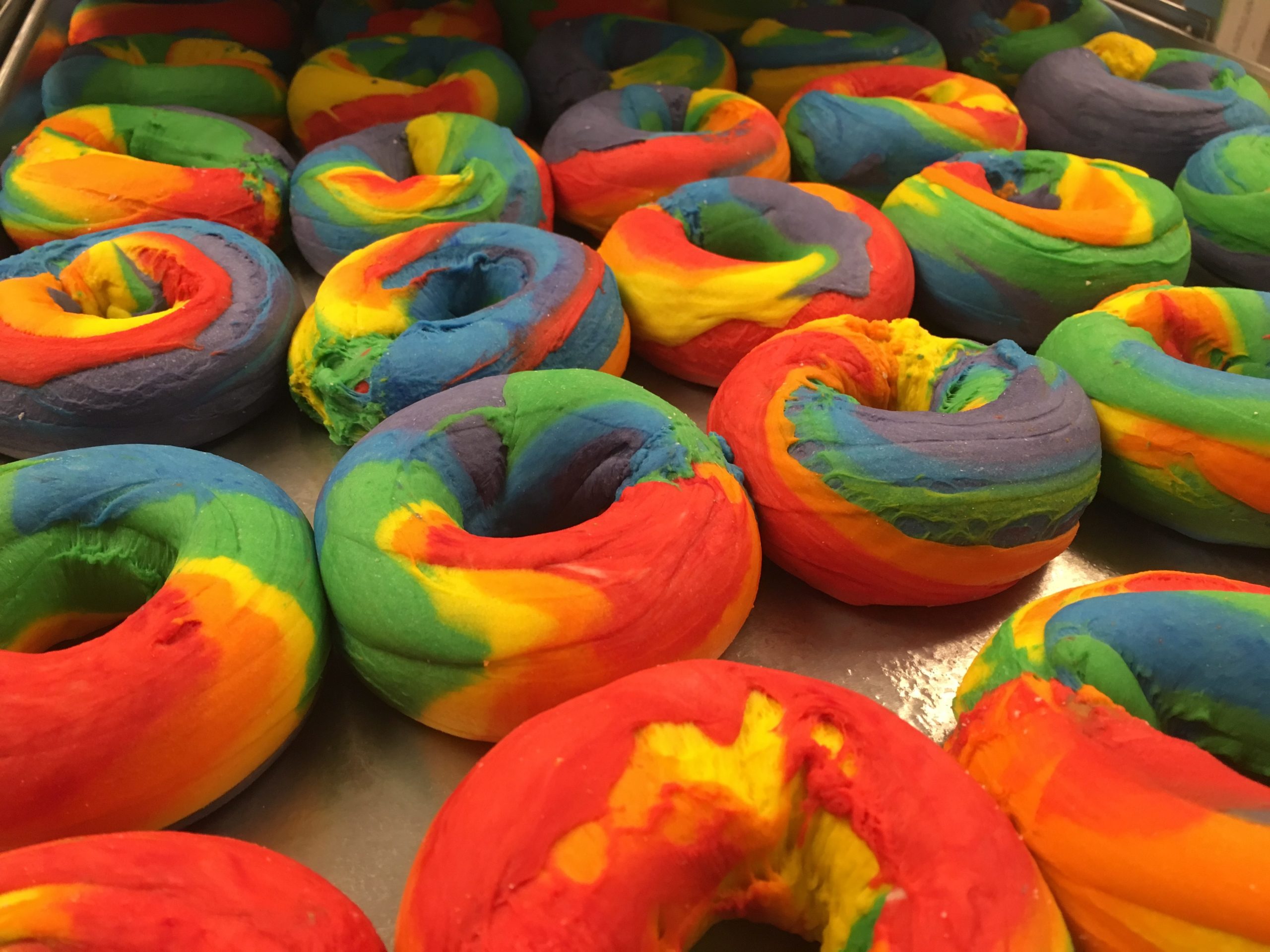 Rainbow Bagels